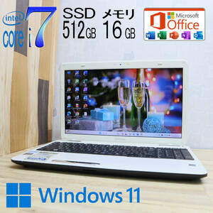 ★超美品 最上級4コアi7！新品SSD512GB メモリ16GB★T451/58EW Core i7-2670QM Webカメラ Win11 MS Office2019 Home&Business★P71258