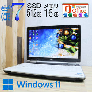 ★美品 YAMAHA♪最上級4コアi7！新品SSD512GB メモリ16GB★LL750/E Core i7-2630QM Win11 MS Office2019 Home&Business ノートPC★P71289