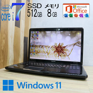* used PC highest grade 4 core i7! new goods SSD512GB memory 8GB*T571/W Core i7-2670QM Web camera Win11 MS Office2019 Home&Business*P71004