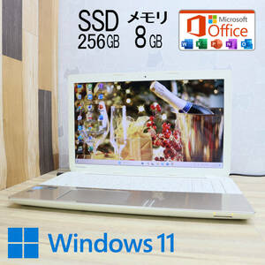 ★中古PC 高性能4世代i3！SSD256GB メモリ8GB★T554 Core i3-4005U Webカメラ Win11 MS Office2019 Home&Business ノートPC★P70997