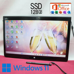 ★中古PC 高性能6世代i5！SSD128GB★Q736/P Core i5-6300U Webカメラ Win11 MS Office 中古品 ノートPC★P66628