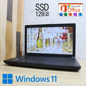 ★中古PC 高性能4世代i3！新品SSD128GB★B554/L Core i3-4000M Win11 MS Office 中古品 ノートPC★P70907