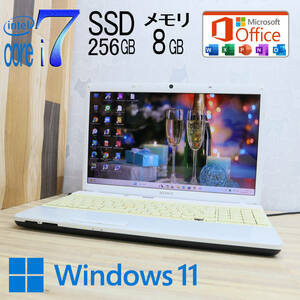 ★中古PC 最上級4コアi7！新品SSD256GB メモリ8GB★VPCEH39FJ Core i7-2670QM Webカメラ Win11 MS Office 中古品 ノートPC★P71112