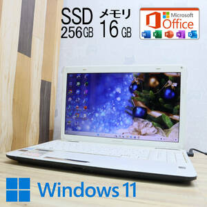 ★美品 高性能i5！新品SSD256GB メモリ16GB★T351 Core i5-2410M Win11 Microsoft Office 2019 Home&Business 中古品 ノートPC★P70931