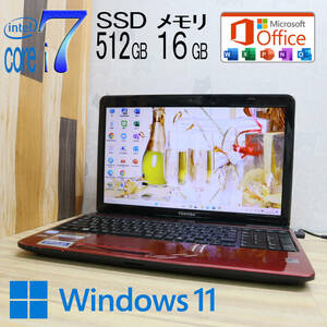 ★中古PC 最上級4コアi7！新品SSD512GB メモリ16GB★T451 Core i7-2670QM Webカメラ Win11 MS Office2019 Home&Business ノートPC★P70956