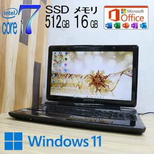 ★美品 最上級4コアi7！新品SSD512GB メモリ16GB★T751/T Core i7-2670QM Webカメラ Win11 MS Office2019 Home&Business ノートPC★P71021