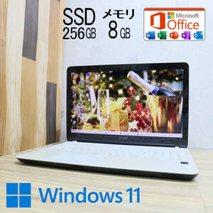 ★中古PC 高性能4世代i5！新品SSD256GB メモリ8GB★VJF151C01N Core i5-4210U Webカメラ Win11 MS Office2019 Home&Business★P70790