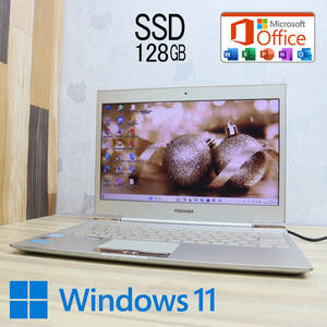 ★中古PC 高性能3世代i5！SSD128GB★R632/28FK Core i5-3317U Webカメラ Win11 MS Office 中古品 ノートPC★P70919