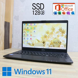 ★中古PC SSD128GB★U938/S Webカメラ Celeron 3965U Win11 MS Office 中古品 ノートPC★P71814