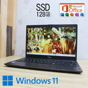 ★中古PC SSD128GB★U938/S Webカメラ Celeron 3965U Win11 MS Office 中古品 ノートPC★P72018