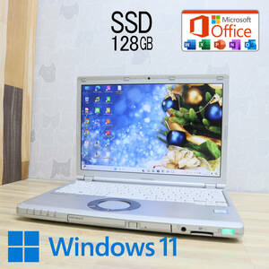 ★中古PC 高性能6世代i5！SSD128GB★CF-SZ5 Core i5-6300U Webカメラ Win11 MS Office 中古品 ノートPC★P70696