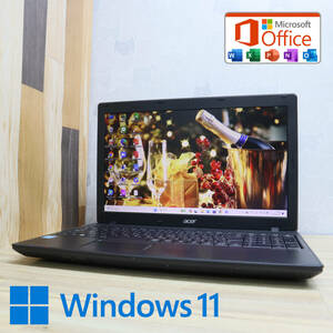 ★美品 3世代500GB★TMP453M Webカメラ Celeron 1005M Win11 MS Office 中古品 ノートPC★P65637