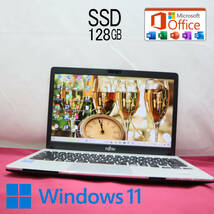 ★美品 SSD128GB★S937/S Webカメラ Celeron 3965U Win11 MS Office 中古品 ノートPC★P71799_画像1