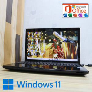 ★美品 高性能3世代i3！320GB★VJ24L Core i3-3110M Webカメラ Win11 MS Office 中古品 ノートPC★P70760