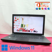 ★美品 高性能4世代i3！320GB★B554/L Core i3-4000M Win11 MS Office 中古品 ノートPC★P71341_画像1