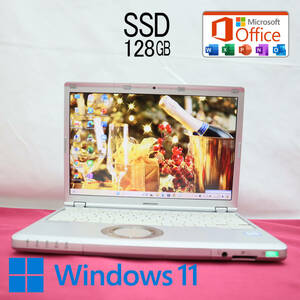 ★中古PC 高性能7世代i5！SSD128GB★CF-SZ6 Core i5-7300U Webカメラ Win11 MS Office2019 Home&Business 中古品 ノートPC★P71242