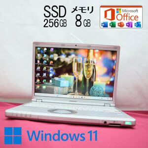 ★中古PC 高性能7世代i5！新品SSD256GB メモリ8GB★CF-SZ6 Core i5-7300U Webカメラ Win11 MS Office2019 Home&Business ノートPC★P71916