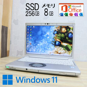 ★中古PC 高性能8世代4コアi5！M.2 SSD256GB メモリ8GB★CF-SV7 Core i5-8350U Webカメラ Win11 MS Office2019 Home&Business★P71515