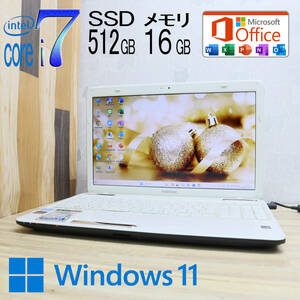 ★超美品 最上級4コアi7！新品SSD512GB メモリ16GB★T451/58EW Core i7-2670QM Webカメラ Win11 MS Office2019 Home&Business★P71271