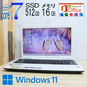 ★美品 最上級4コアi7！新品SSD512GB メモリ16GB★T451/57DW Core i7-2670QM Webカメラ Win11 MS Office2019 Home&Business★P70330