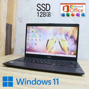 ★美品 SSD128GB★U938/S Webカメラ Celeron 3965U Win11 MS Office 中古品 ノートPC★P71812