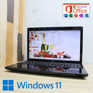 ★美品 高性能3世代i3！500GB★VJ24LF-G Core i3-3110M Webカメラ Win11 MS Office 中古品 ノートPC★P71631