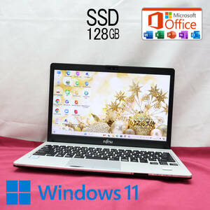 ★中古PC 高性能6世代i5！SSD128GB★S936/P Core i5-6300U Webカメラ Win11 MS Office 中古品 ノートPC★P72216