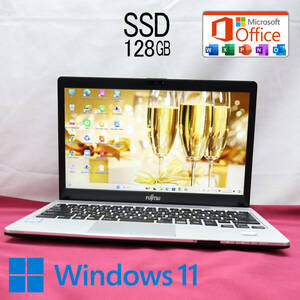 ★中古PC 高性能7世代i5！SSD128GB★S937/S Core i5-7300U Webカメラ Win11 MS Office 中古品 ノートPC★P72239