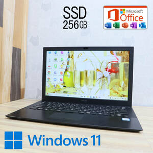 ★美品 高性能6世代i3！SSD256GB★VJPB11C11N Core i3-6100U Webカメラ Win11 MS Office 中古品 ノートPC★P71829