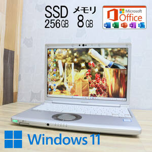 ★美品 高性能8世代4コアi5！M.2 SSD256GB メモリ8GB★CF-SV7 Core i5-8350U Webカメラ Win11 MS Office2019 Home&Business★P71992