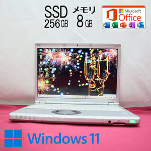 * б/у PC высокая эффективность 7 поколение i5!SSD256GB память 8GB*CF-SZ6 Core i5-7300U Web камера Win11 MS Office2019 Home&Business Note PC*P71928