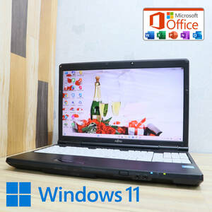 ★中古PC 高性能2世代i3！500GB★A561/D Core i3-2350M Win11 MS Office 中古品 ノートPC★P71033