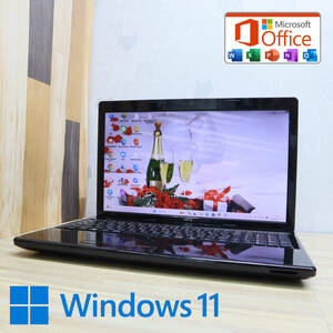 ★中古PC 高性能3世代i3！320GB★VJ24LF-G Core i3-3110M Webカメラ Win11 MS Office 中古品 ノートPC★P72036