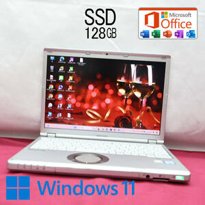 ★中古PC 高性能6世代i3！SSD128GB★CF-SZ5 Core i3-6100U Webカメラ Win11 MS Office 中古品 ノートPC★P72470