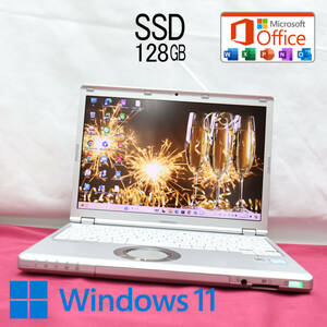 ★中古PC 高性能6世代i3！SSD128GB★CF-SZ5 Core i3-6100U Webカメラ Win11 MS Office 中古品 ノートPC★P72611