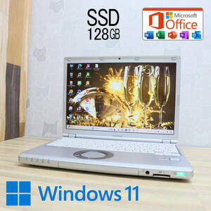 ★中古PC 高性能6世代i5！SSD128GB★CF-SZ5 Core i5-6300U Webカメラ Win11 MS Office 中古品 ノートPC★P70694