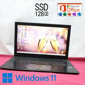 ★美品 高性能4世代i5！SSD128GB★SVP11218CJBI Core i5-4200U Webカメラ Win11 MS Office 中古品 ノートPC★P70826