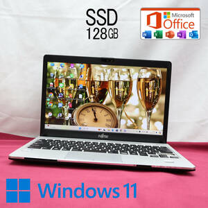 ★中古PC SSD128GB★S937/S Webカメラ Celeron 3965U Win11 MS Office 中古品 ノートPC★P72013