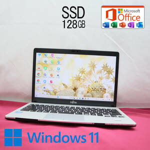 ★中古PC SSD128GB★S937/S Webカメラ Celeron 3965U Win11 MS Office 中古品 ノートPC★P72016