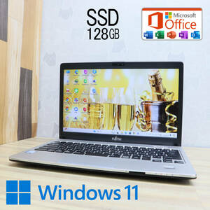 ★中古PC 高性能6世代i5！SSD128GB★S936/P Core i5-6300U Webカメラ Win11 MS Office 中古品 ノートPC★P72657