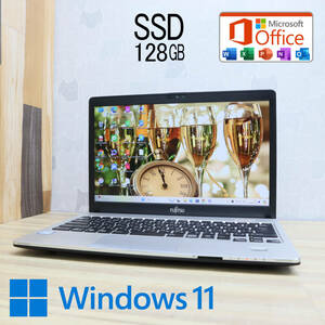 ★中古PC 高性能6世代i5！SSD128GB★S936/P Core i5-6300U Webカメラ Win11 MS Office 中古品 ノートPC★P72851