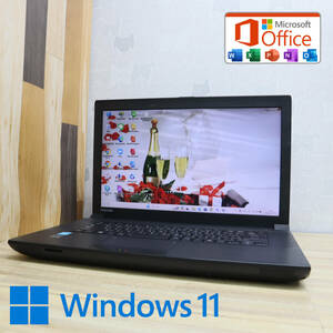 ★超美品 高性能4世代i3！320GB★B554/L Core i3-4000M Win11 MS Office 中古品 ノートPC★P70480