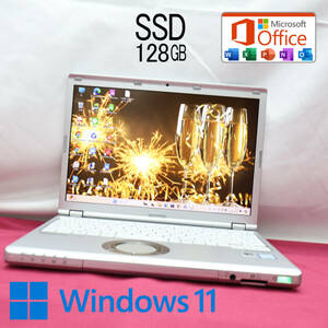 ★美品 高性能6世代i3！SSD128GB★CF-SZ5 Core i3-6100U Webカメラ Win11 MS Office 中古品 ノートPC★P72565