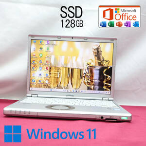 ★美品 高性能6世代i3！SSD128GB★CF-SZ5 Core i3-6100U Webカメラ Win11 MS Office 中古品 ノートPC★P72589