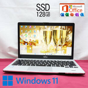 ★美品 高性能6世代i5！SSD128GB★S936/P Core i5-6300U Webカメラ Win11 MS Office 中古品 ノートPC★P72206