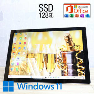 ★美品 M.2 NVMeSSD128GB★SURFACEPRO5 Webカメラ Core m3 7Y30 Win11 MS Office 中古品 ノートPC★P69623