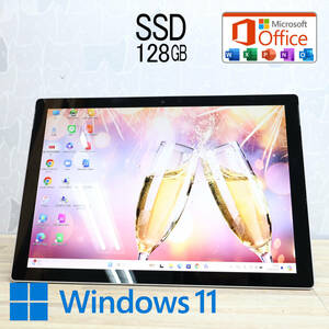 ★美品 M.2 NVMeSSD128GB★SURFACEPRO5 Webカメラ Core m3 7Y30 Win11 MS Office 中古品 ノートPC★P69655