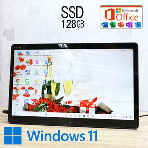 ★超美品 高性能7世代i3！新品SSD128GB★Q738/SE Core i3-7130U Webカメラ Win11 MS Office 中古品 ノートPC★P72146