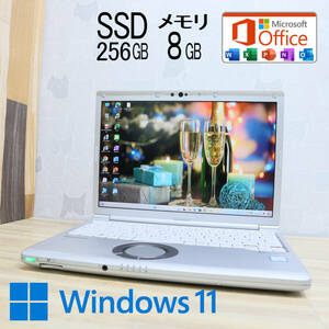 ★中古PC 高性能8世代4コアi5！SSD256GB メモリ8GB★CF-SV7 Core i5-8350U Webカメラ Win11 MS Office2019 Home&Business★P71993