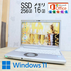 ★中古PC 高性能8世代4コアi5！SSD256GB メモリ16GB★CF-SV7 Core i5-8350U Webカメラ Win11 MS Office2019 Home&Business★P72266